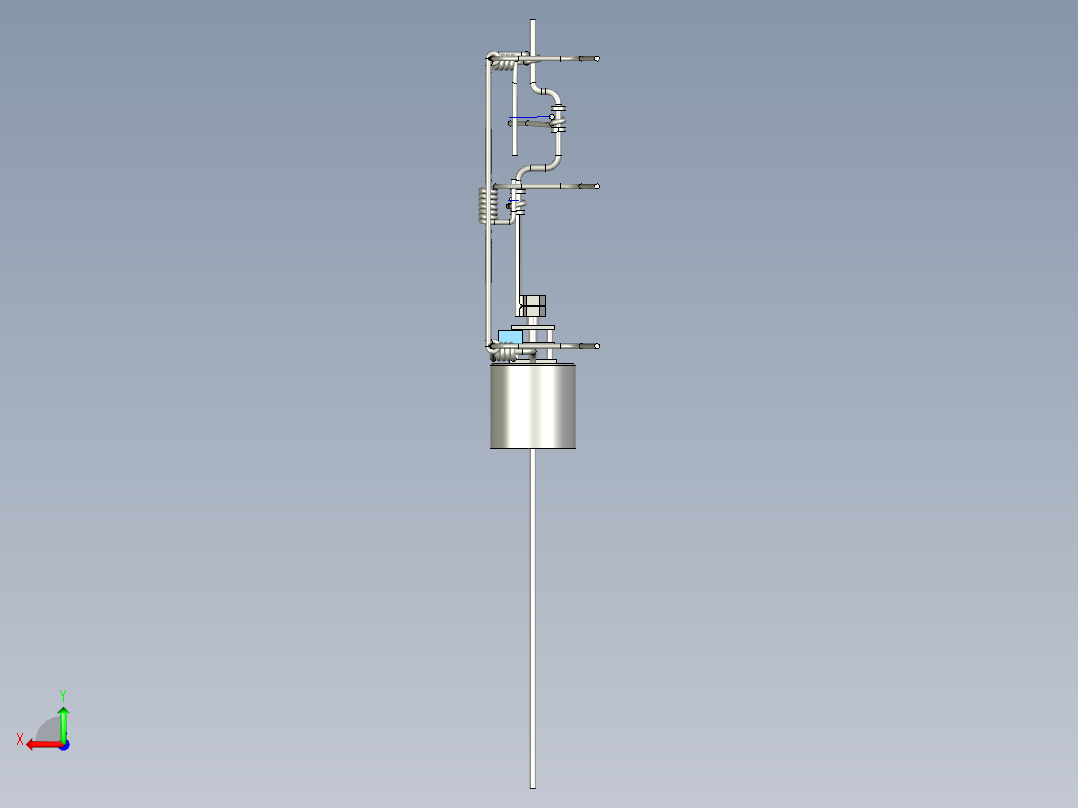 UG蜘蛛爬行骨骼后视图