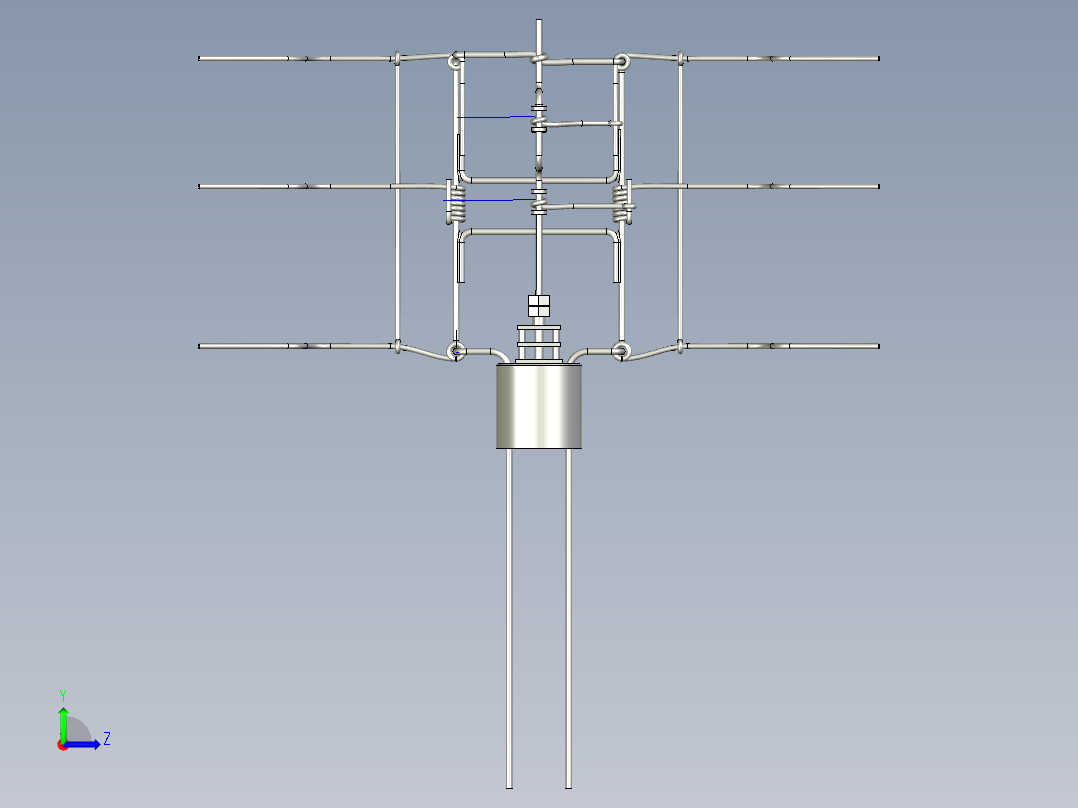 UG蜘蛛爬行骨骼左视图