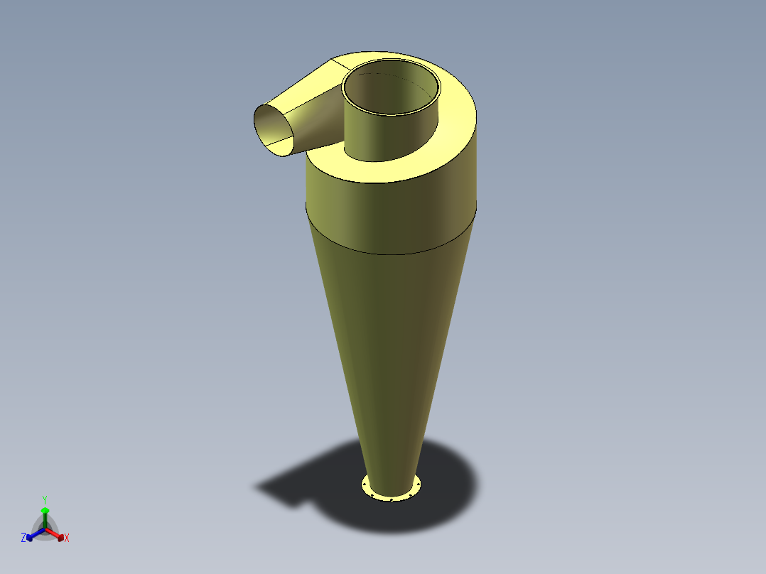 外旋600沙克龙正等轴测图