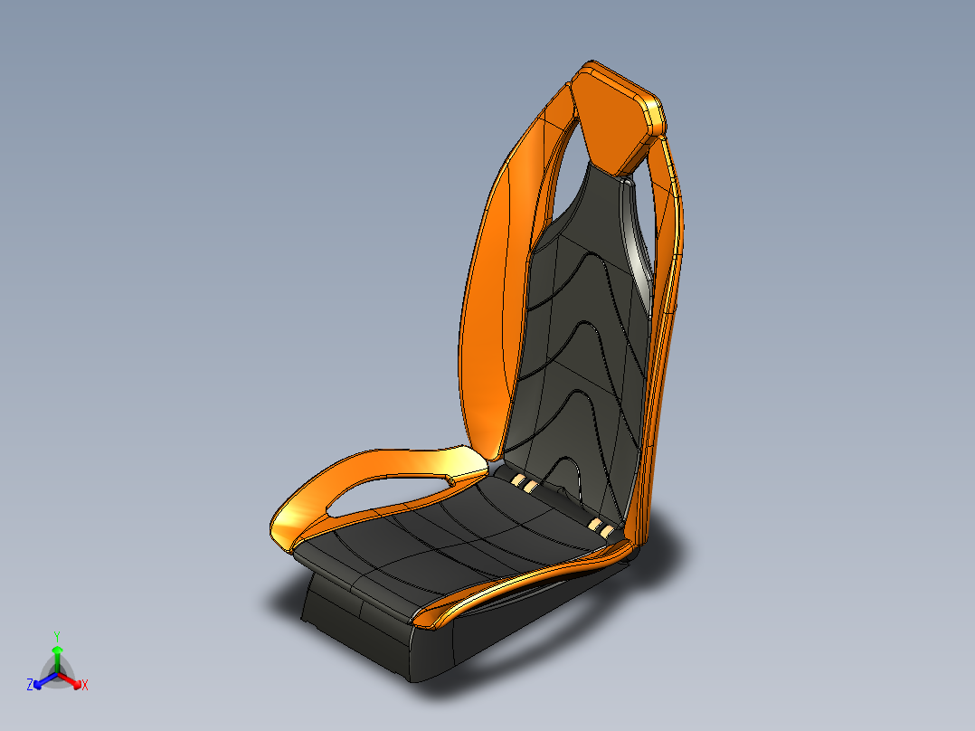 汽车座椅 (92)主视图