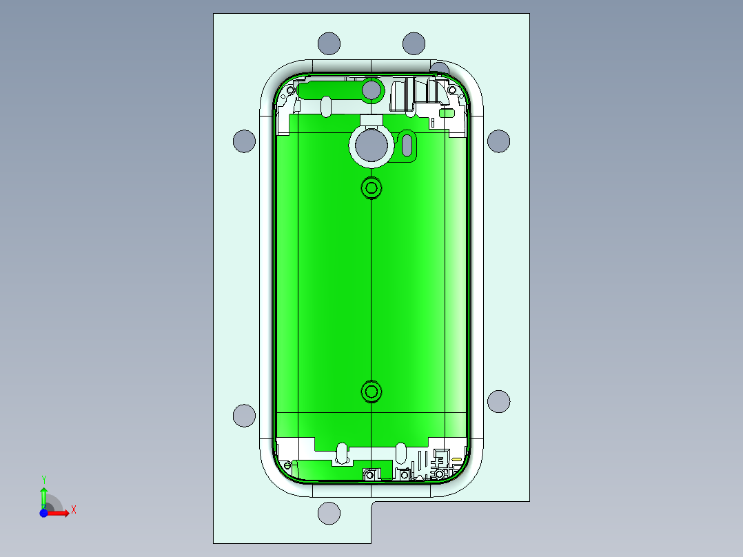 x8-笔记本CNC工装夹具三维模型cnc4前视图