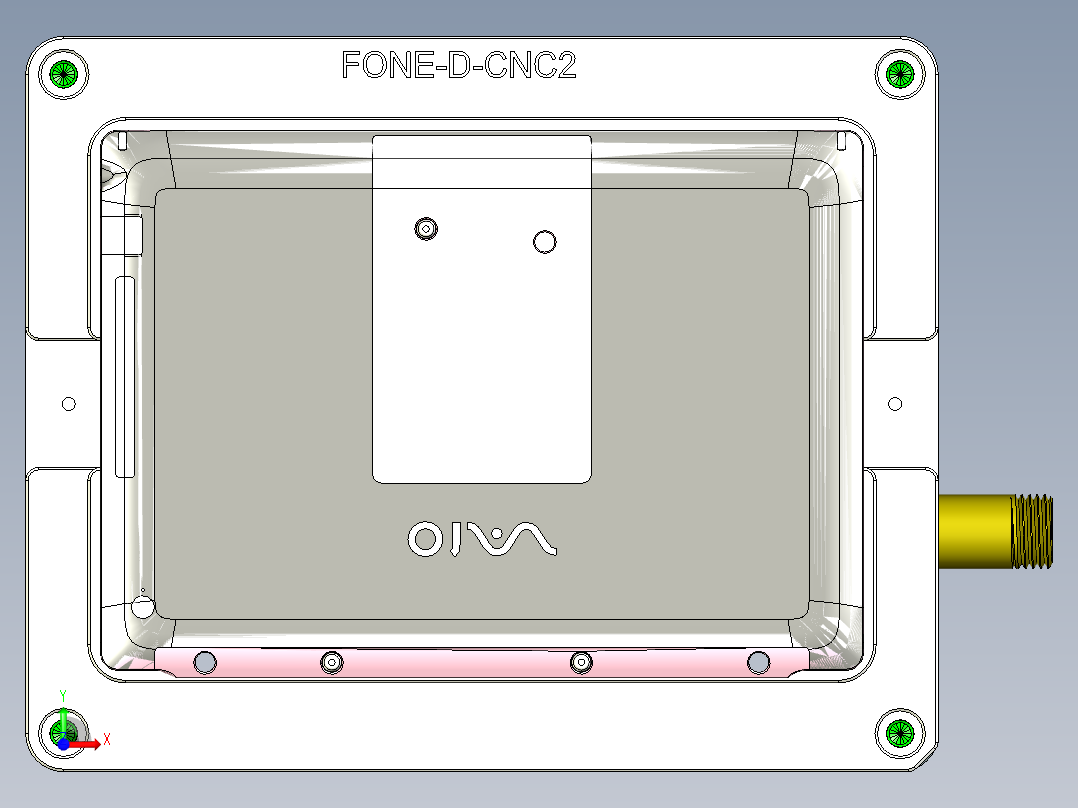 FONE-D-笔记本CNC工装夹具三维模型CNC2-08-07前视图