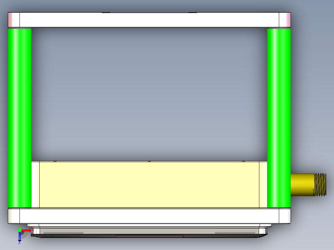 FONE-D-笔记本CNC工装夹具三维模型CNC2-08-07俯视图
