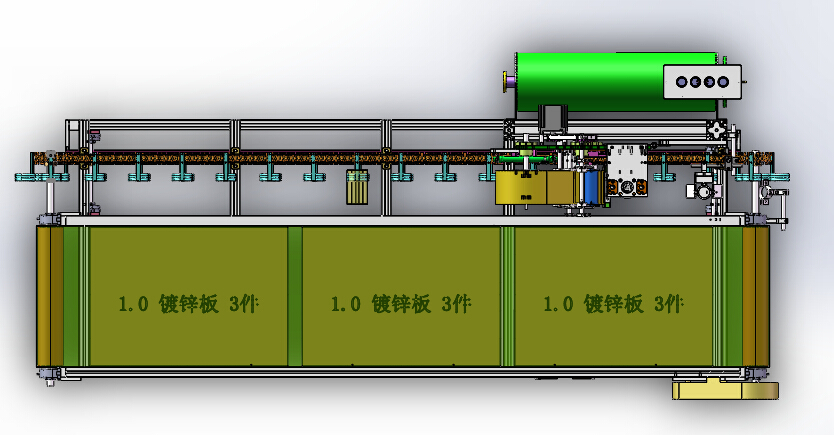 流水线鲜花自动套袋机（sw18可编辑+cad+bom）