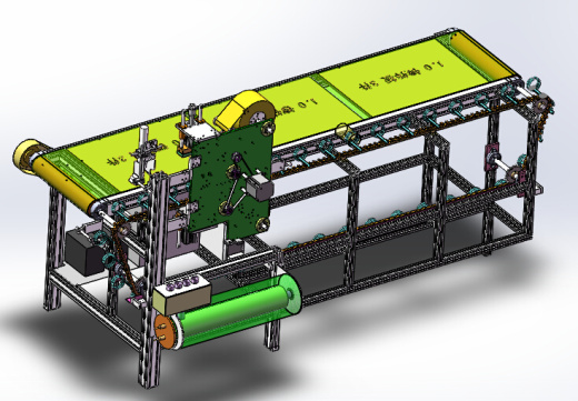 流水线鲜花自动套袋机（sw18可编辑+cad+bom）缩略图