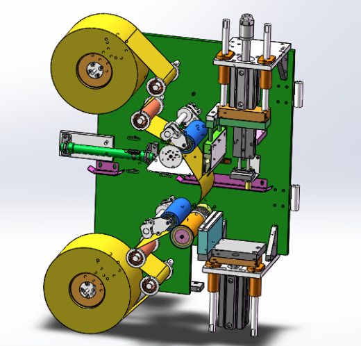 流水线鲜花自动套袋机（sw18可编辑+cad+bom）缩略图