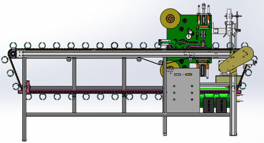 流水线鲜花自动套袋机（sw18可编辑+cad+bom）缩略图
