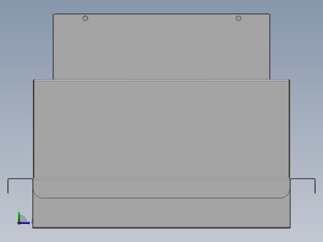 鱼缸上过滤左视图