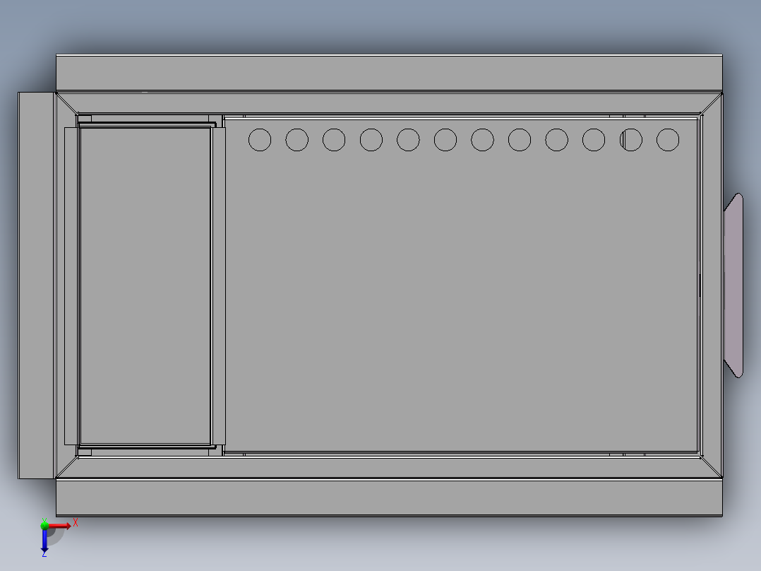 鱼缸上过滤俯视图