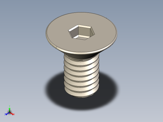Screw_ISO_10642_M2x5_A2.STEP正等轴测缩略图