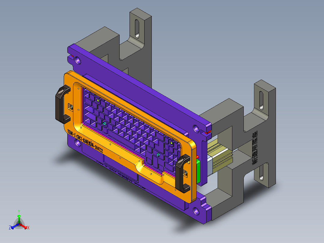 YX60-C-笔记本CNC工装夹具三维模型CNC5-KB框落料-200722主视图