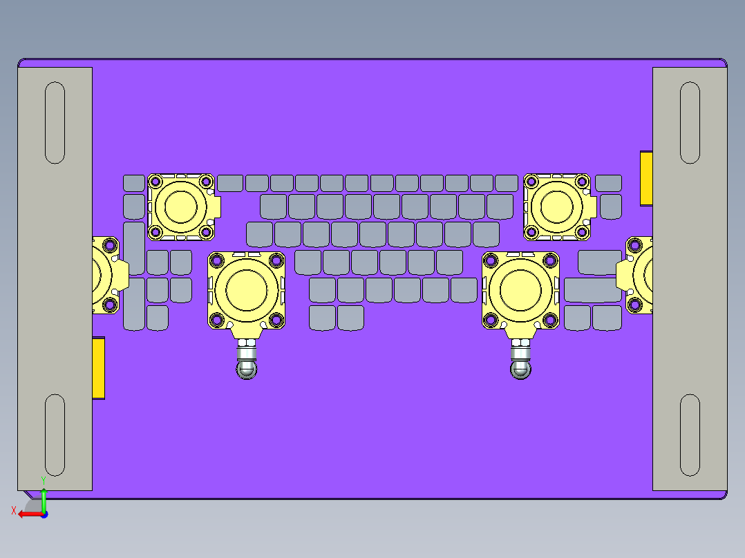 YX60-C-笔记本CNC工装夹具三维模型CNC5-KB框落料-200722后视图