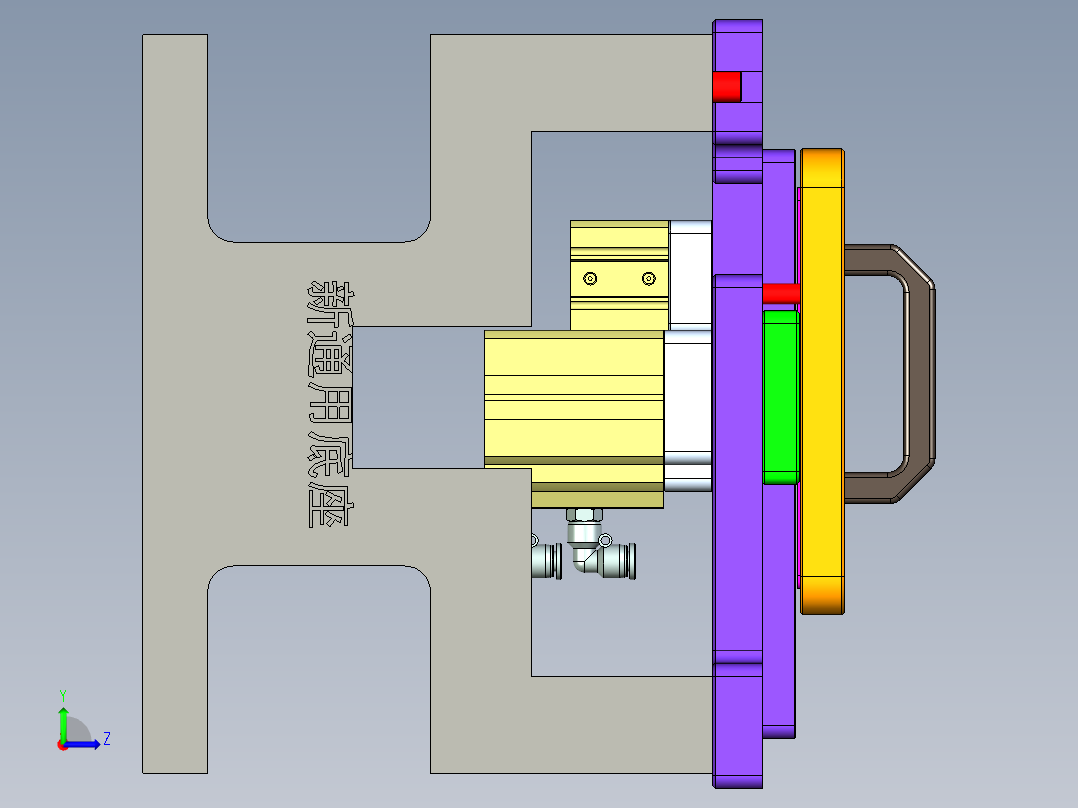 YX60-C-笔记本CNC工装夹具三维模型CNC5-KB框落料-200722左视图
