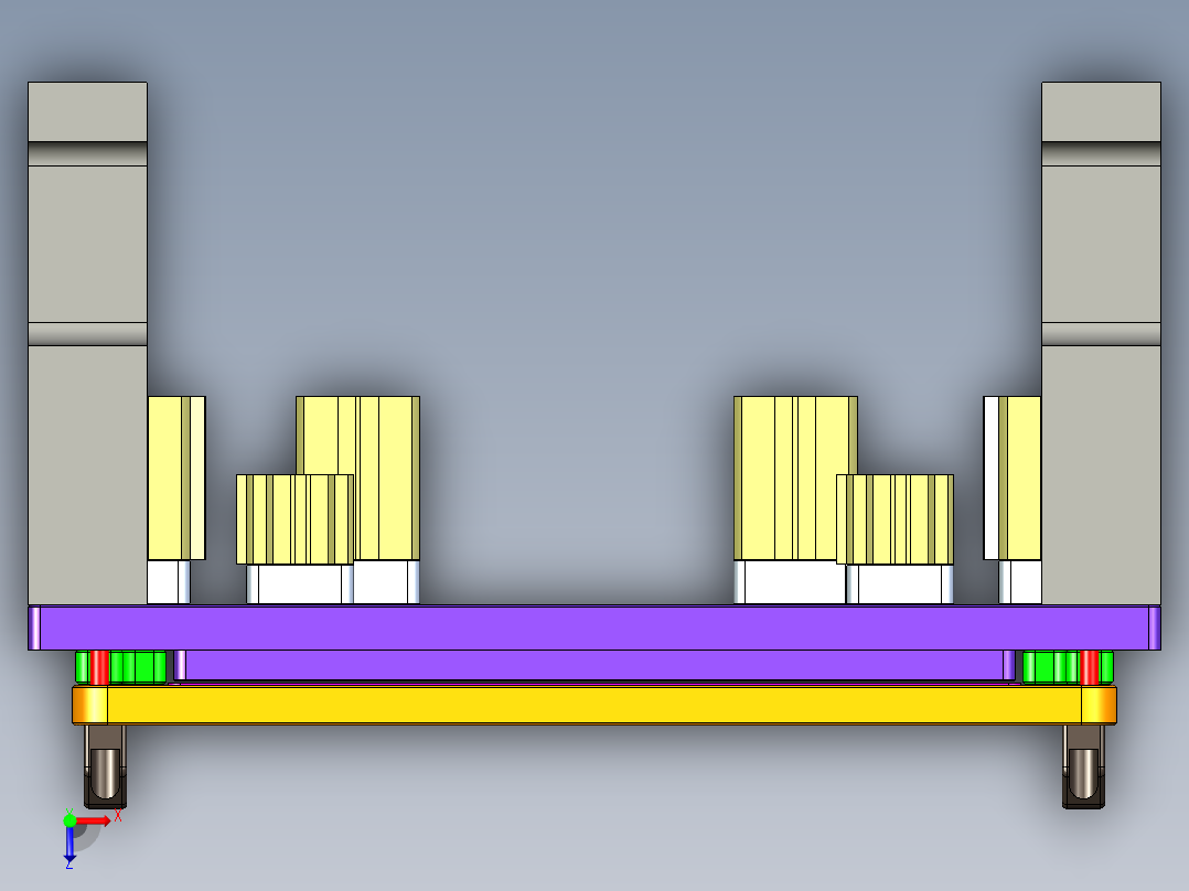 YX60-C-笔记本CNC工装夹具三维模型CNC5-KB框落料-200722俯视图