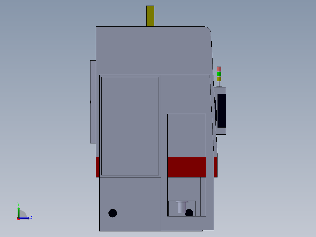 电控柜、立式车床钣金图纸左视图
