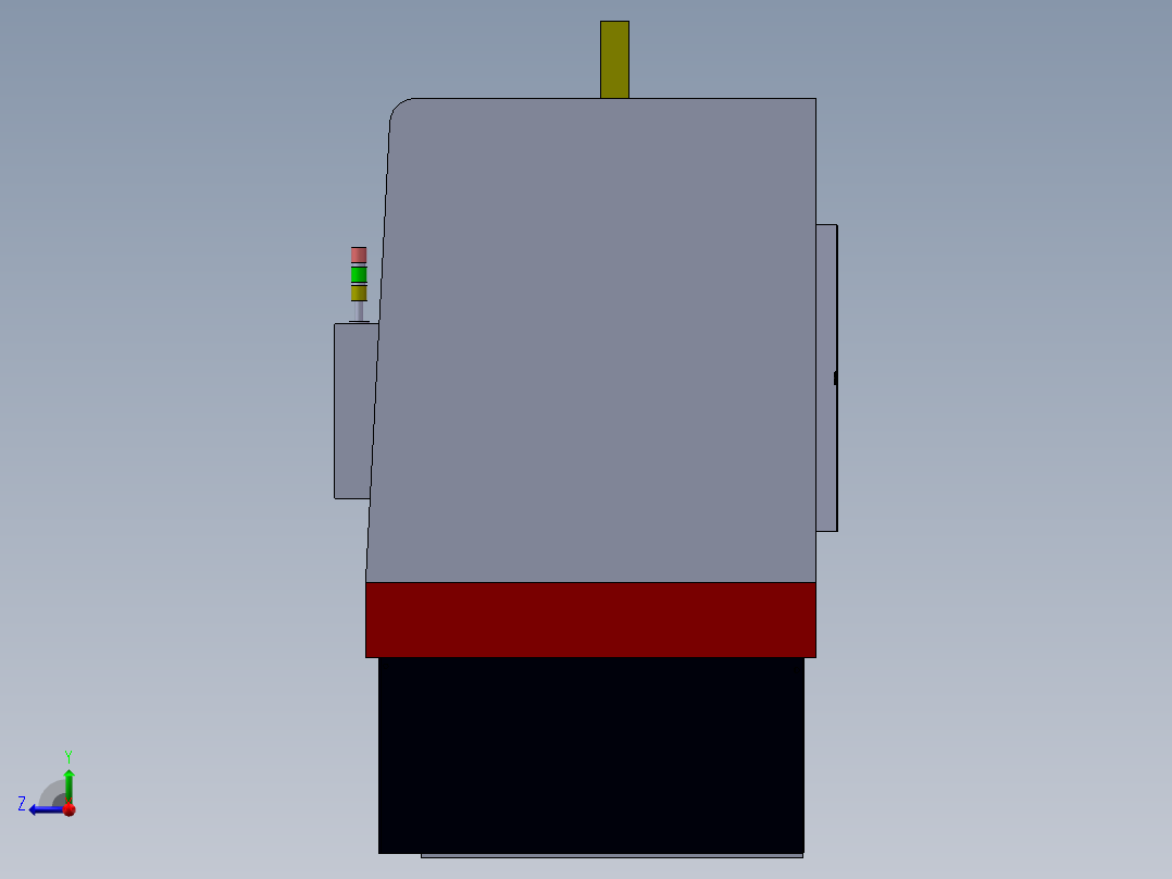 电控柜、立式车床钣金图纸右视图