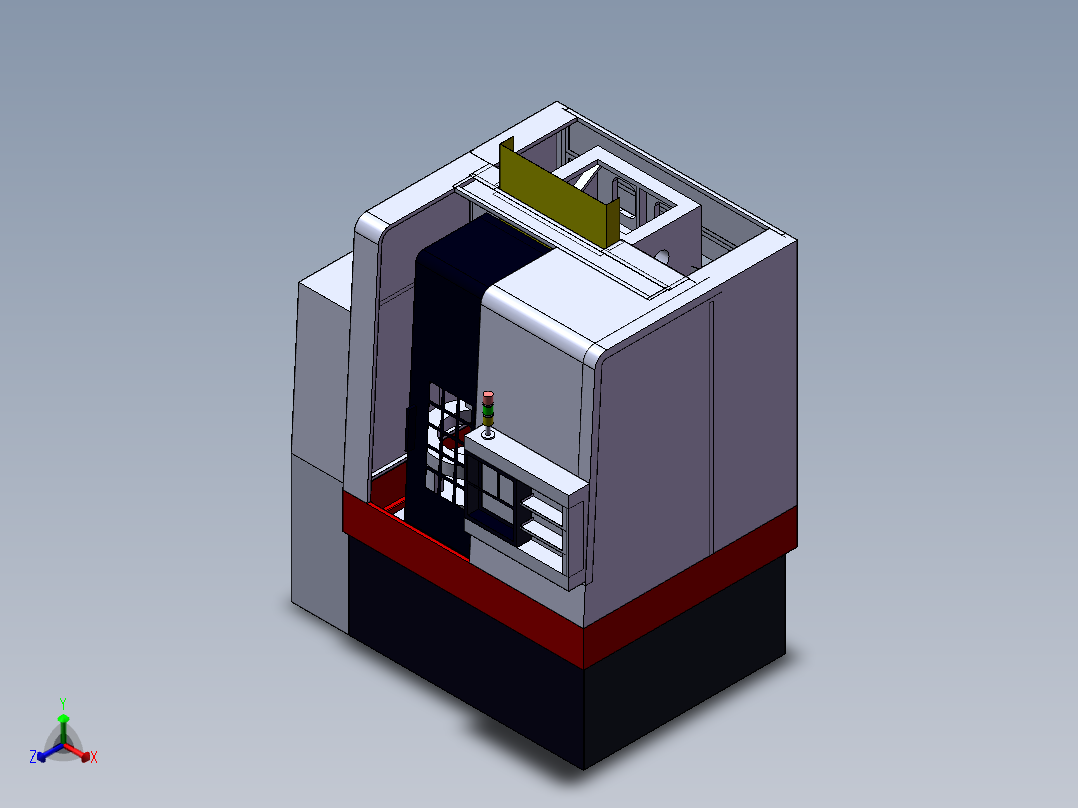 电控柜、立式车床钣金图纸正等轴测图