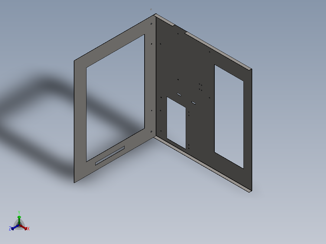 A0002509-卷筒打开机正等轴测图