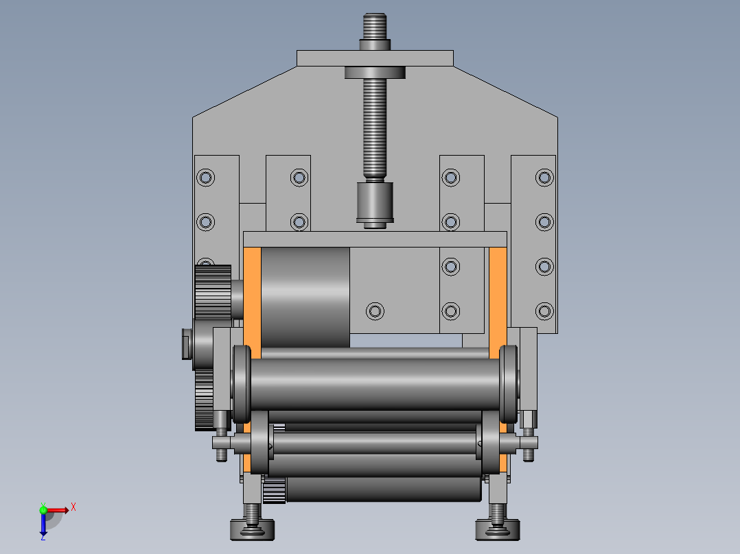 A2004819-材料供应冲压，伺服俯视图