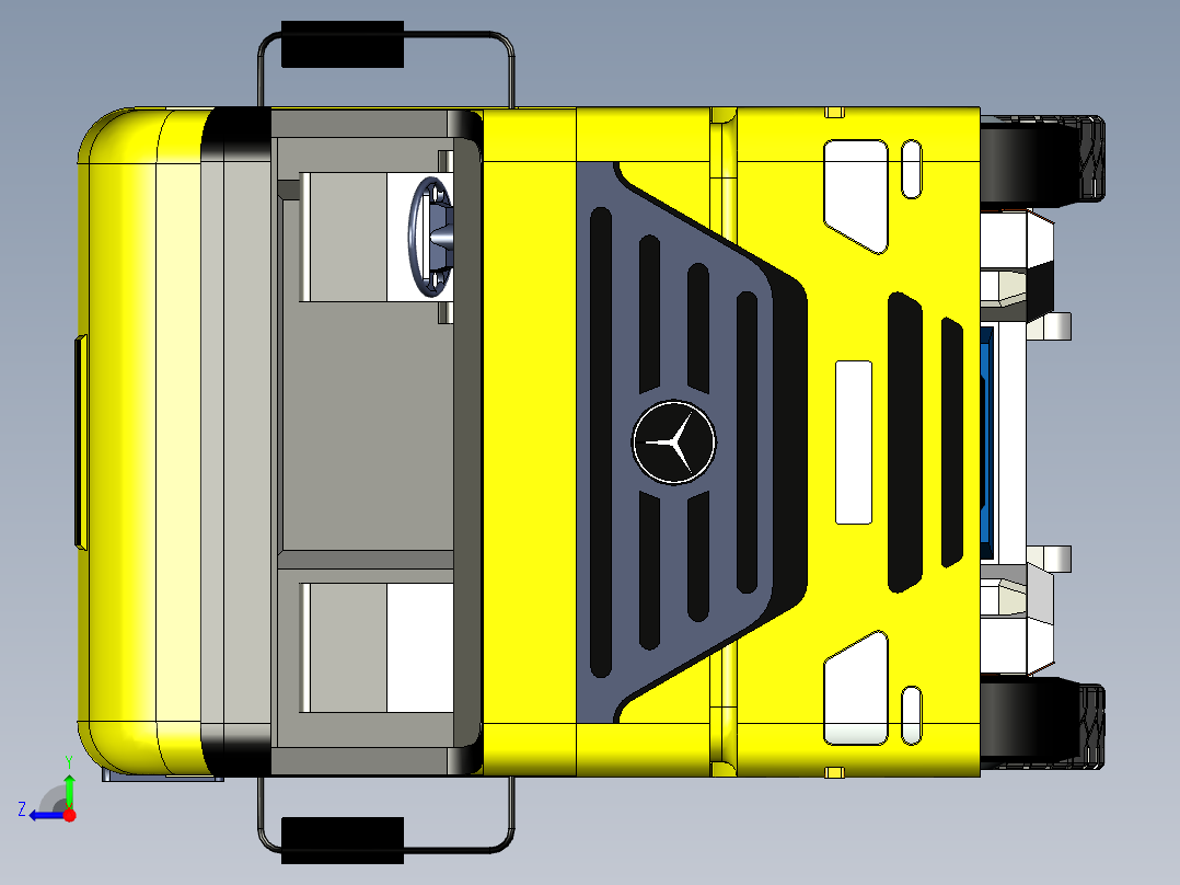 城市垃圾处理设备右视图
