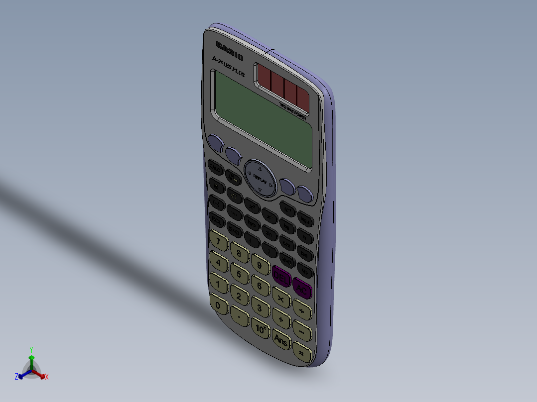 计算器(6)正等轴测图