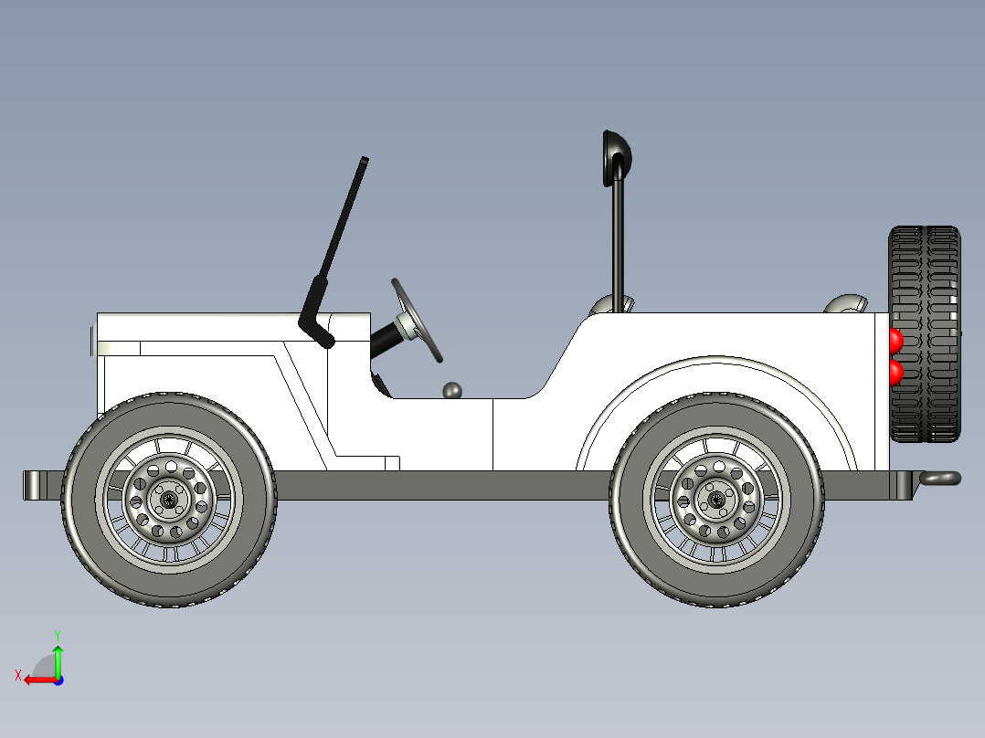 B2004418-威利吉普车后视图