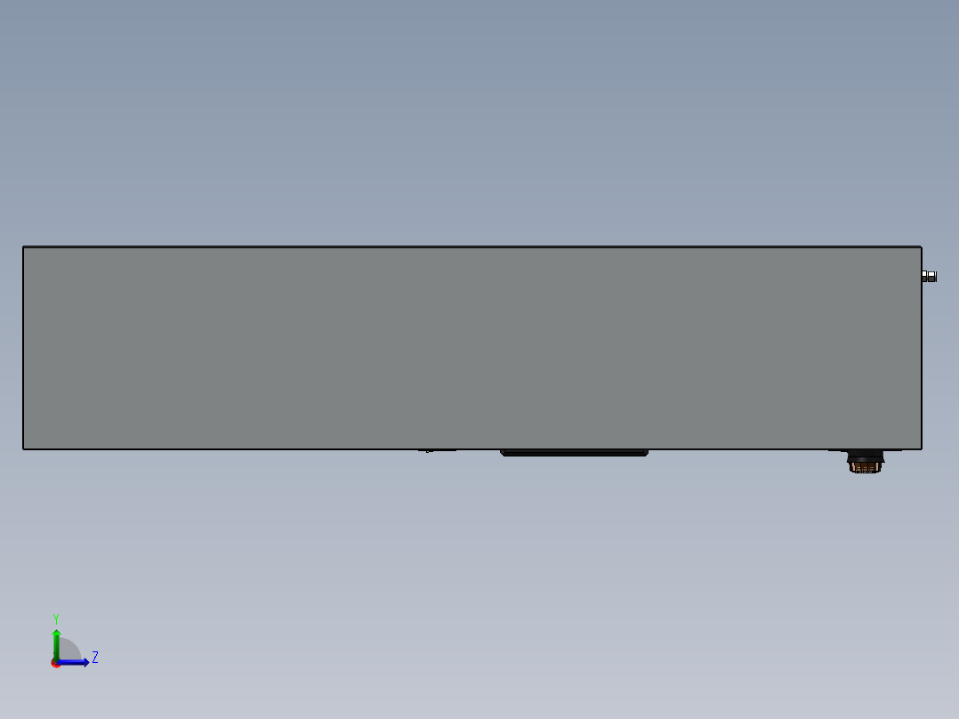 货架、危险气体瓶存放柜左视图