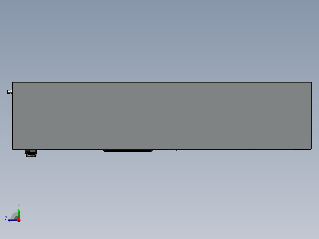 货架、危险气体瓶存放柜右视图