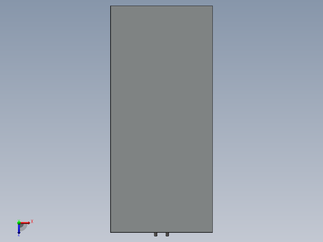 货架、危险气体瓶存放柜俯视图