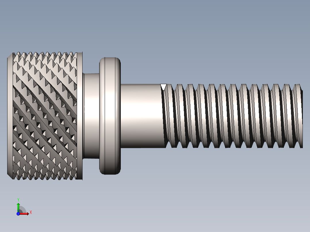滚花螺丝前视图