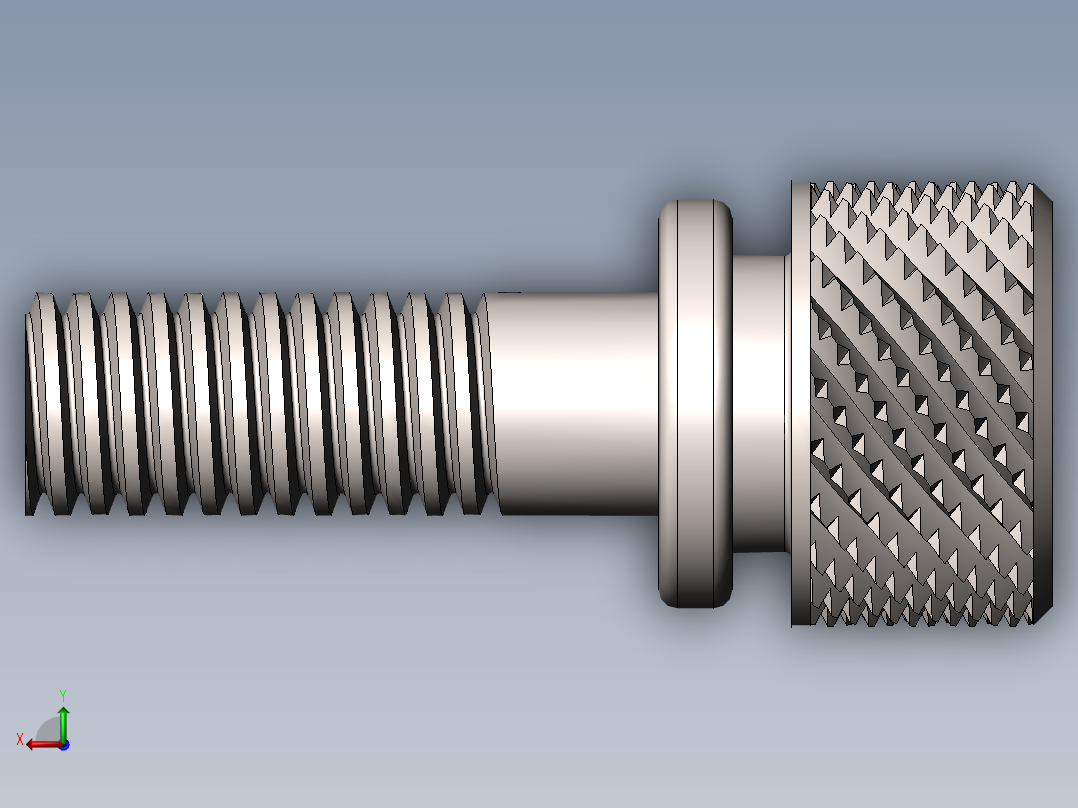 滚花螺丝后视图
