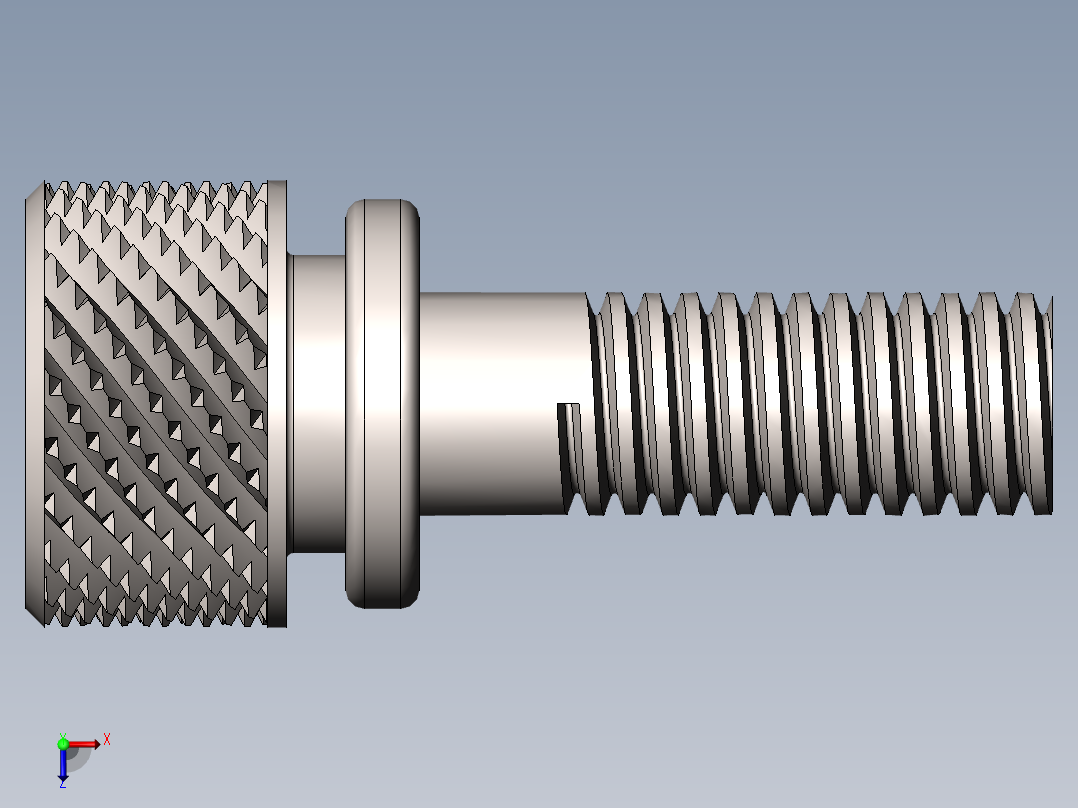 滚花螺丝俯视图