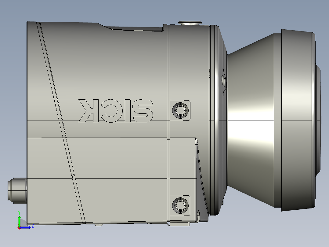 LMS111 轮廓扫描仪左视图