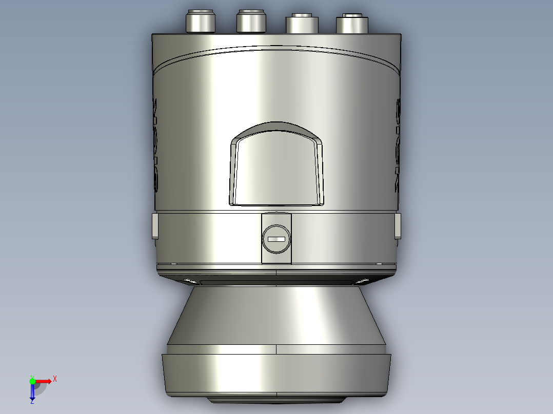 LMS111 轮廓扫描仪俯视图