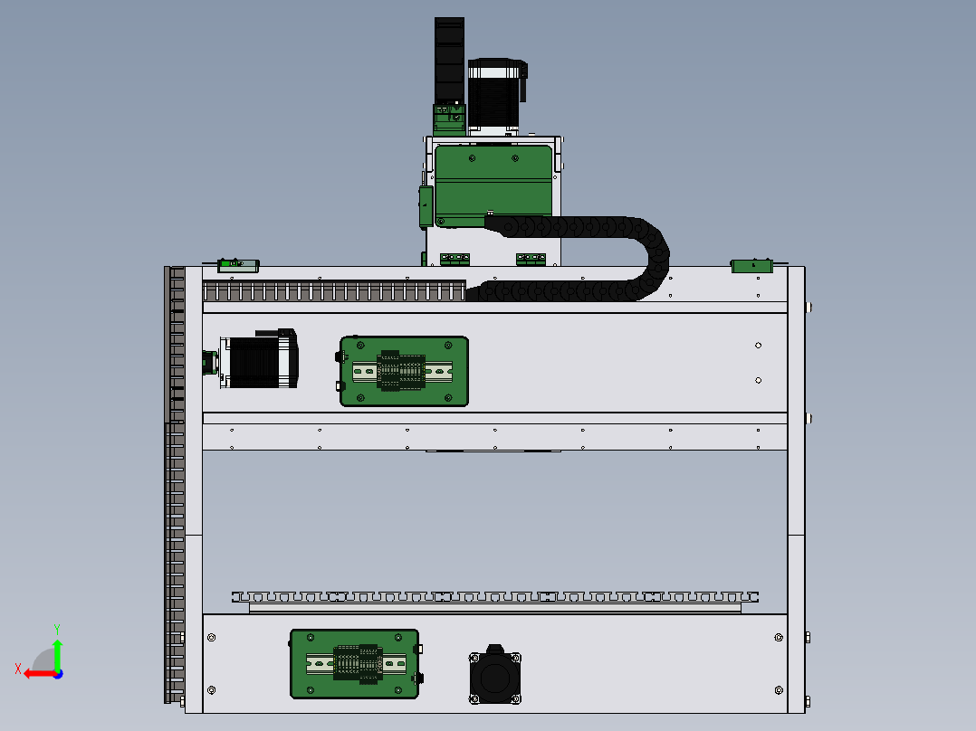 切削设备mini-cnc-80-65-20-v1-2-18323-模型格式为 sw stp后视图
