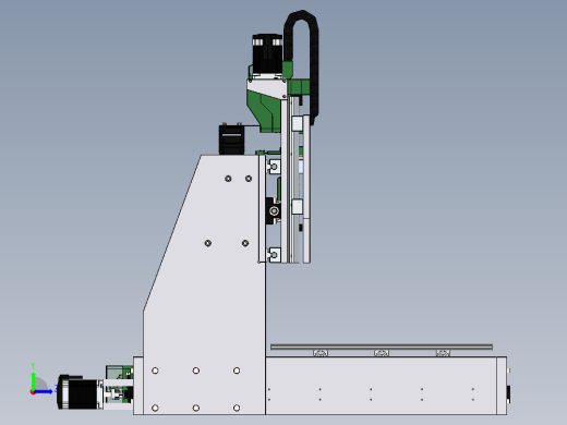 切削设备mini-cnc-80-65-20-v1-2-18323-模型格式为 sw stp左视缩略图