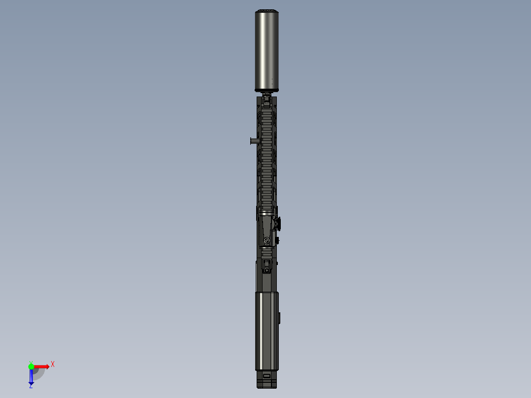手枪左轮冲锋枪老式狙击步枪设计3D图纸perun-cs1-1 3 STP俯视图