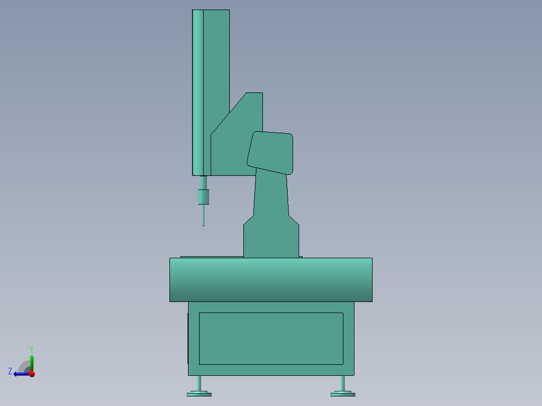 三坐标测量仪  sw18右视图