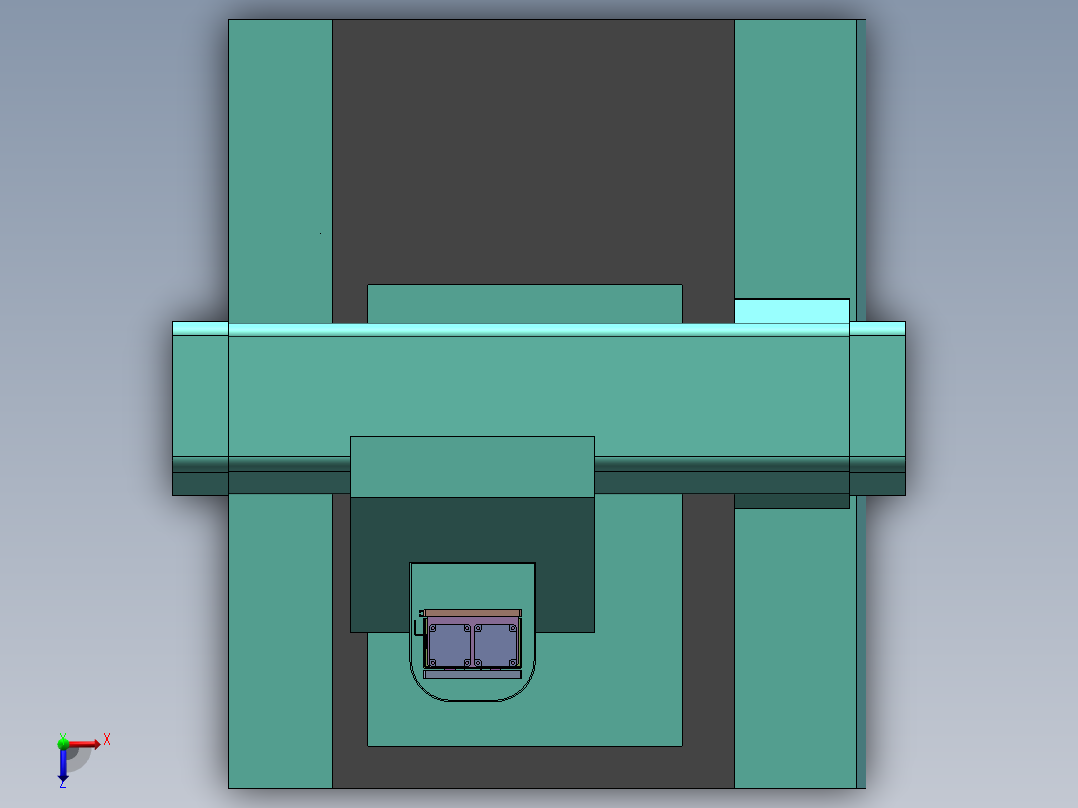 三坐标测量仪  sw18俯视图