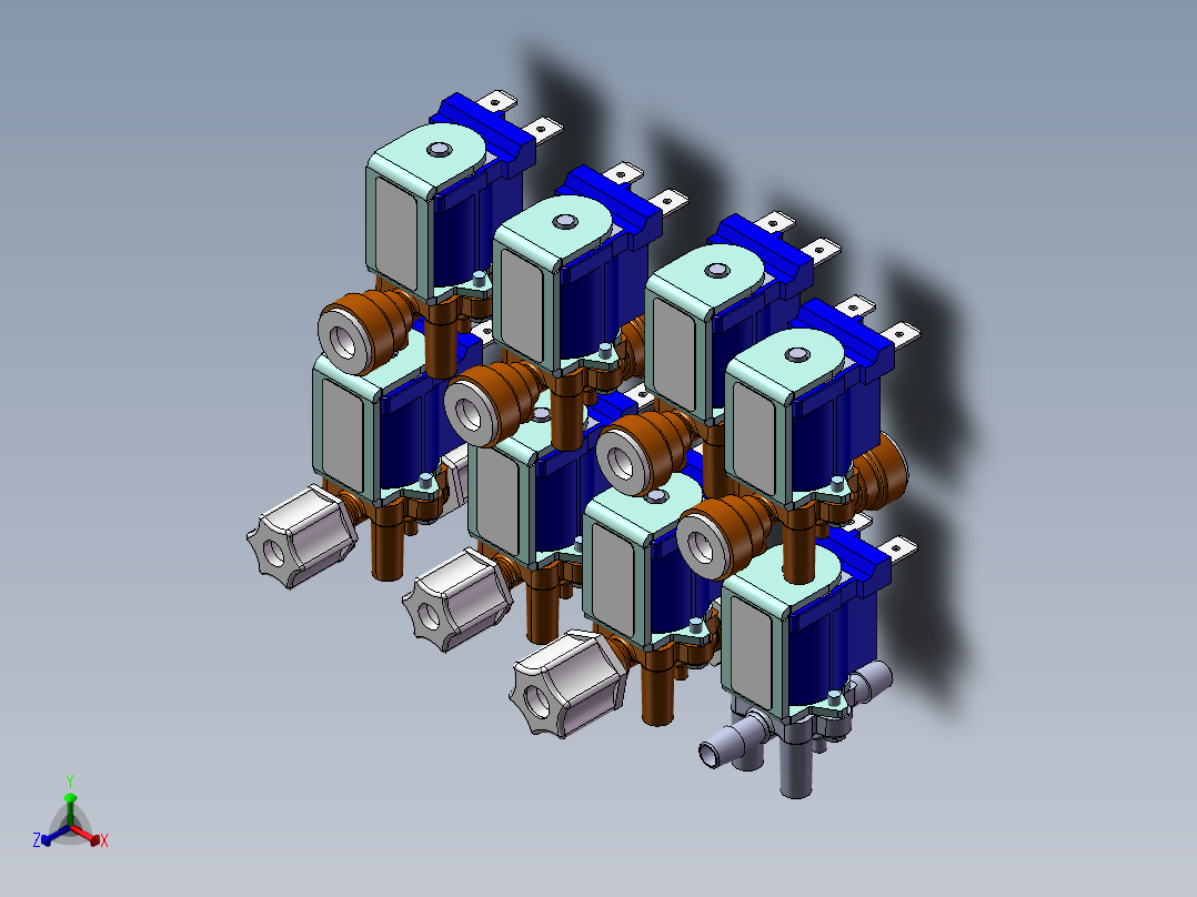 8款DSV28N-NC-D-024A-Q1-2路电磁阀NC干式088正等轴测图