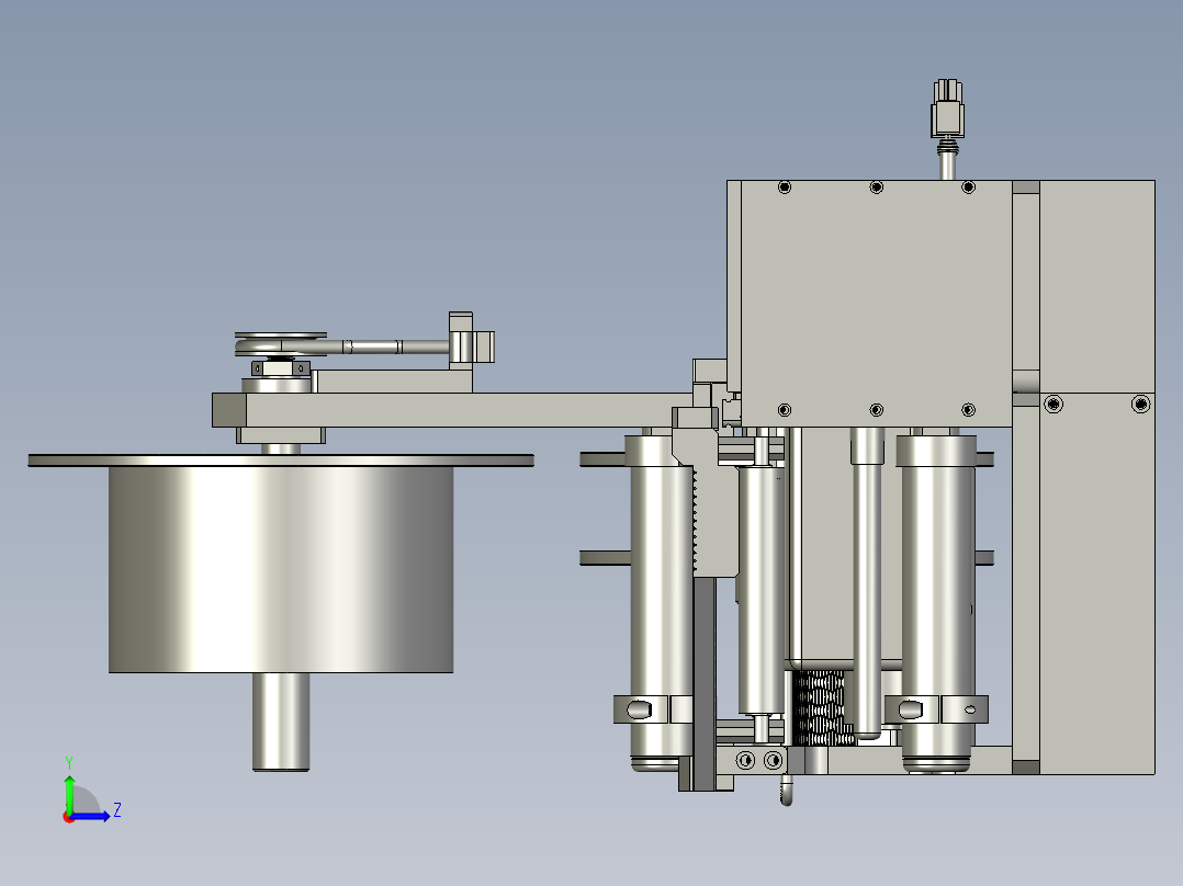 出标机构1装配左视图