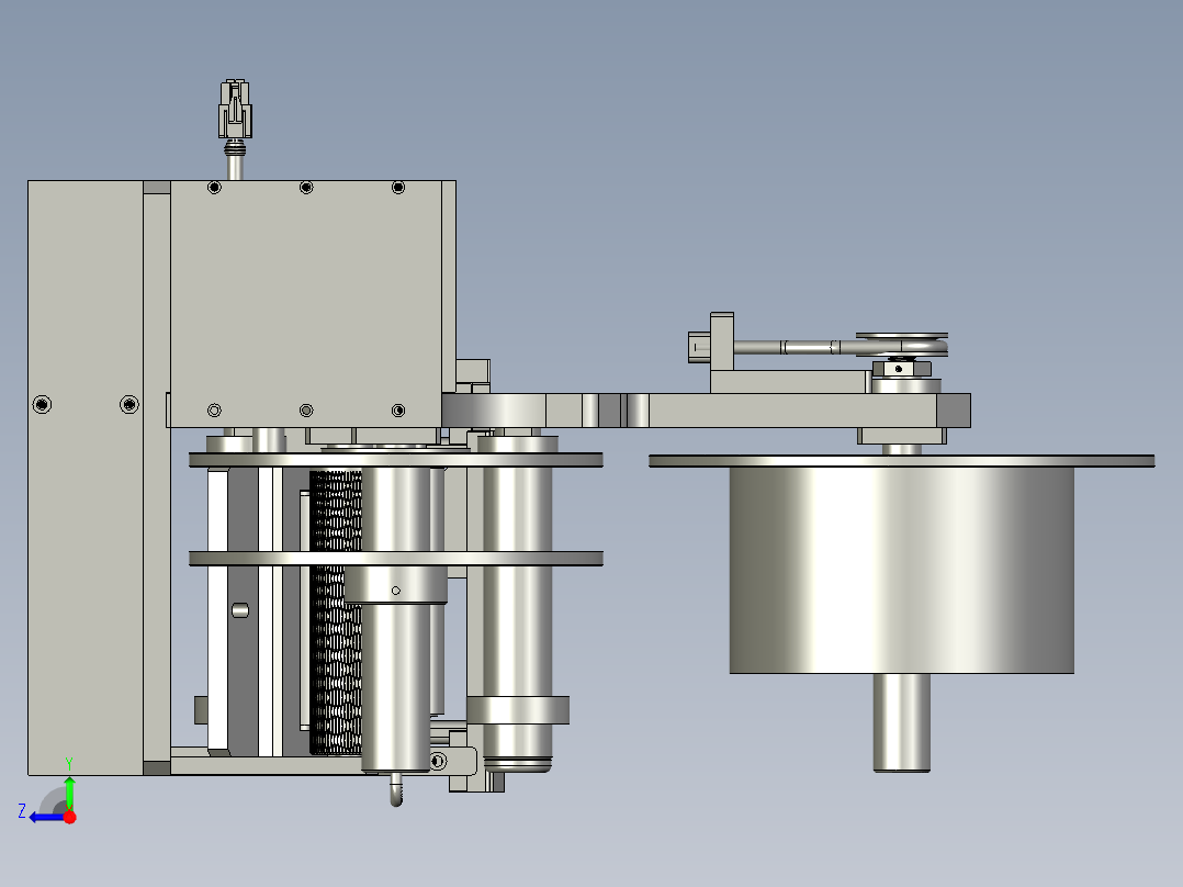 出标机构1装配右视图
