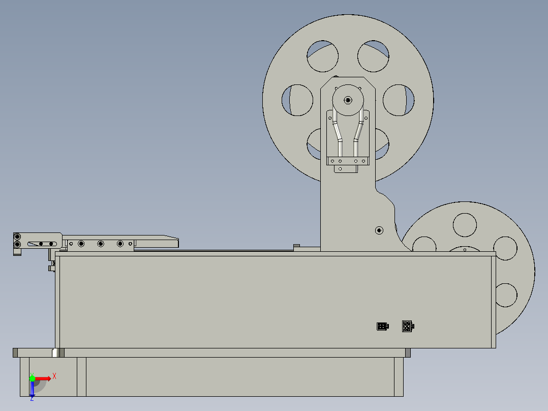 出标机构1装配俯视图
