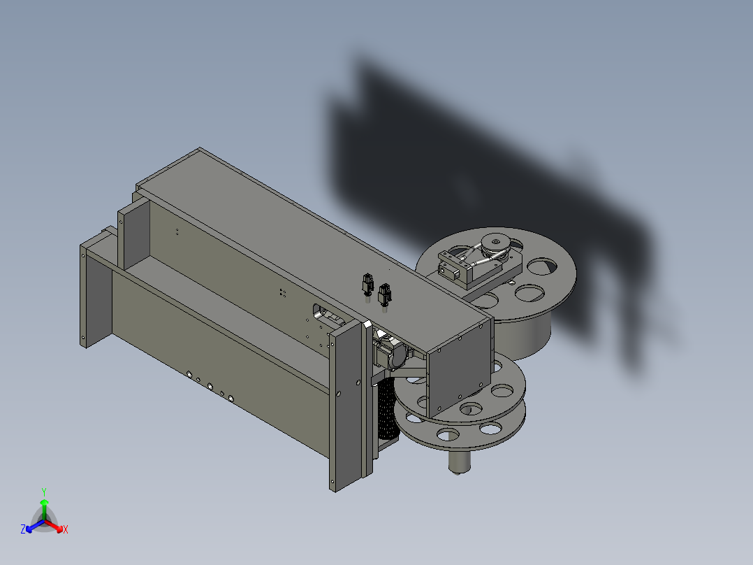 出标机构1装配正等轴测图