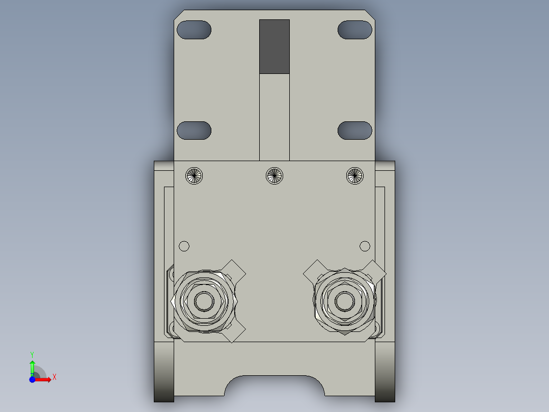 HG004-03水压紧机构前视图