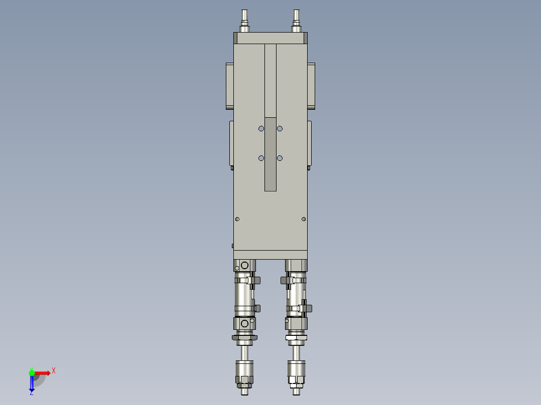 HG004-03水压紧机构俯视图