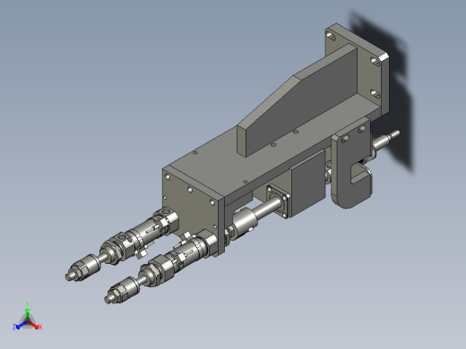 HG004-03水压紧机构正等轴测缩略图
