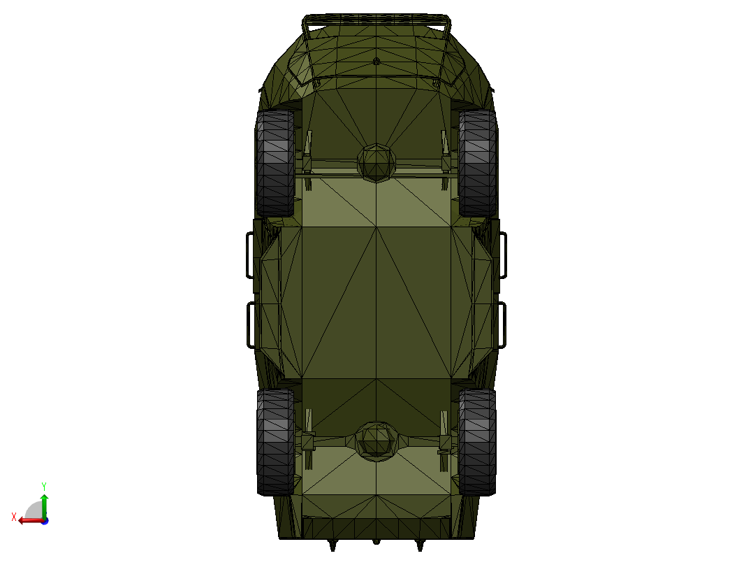 轮式装甲车后视图