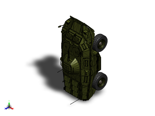 轮式装甲车正等轴测缩略图
