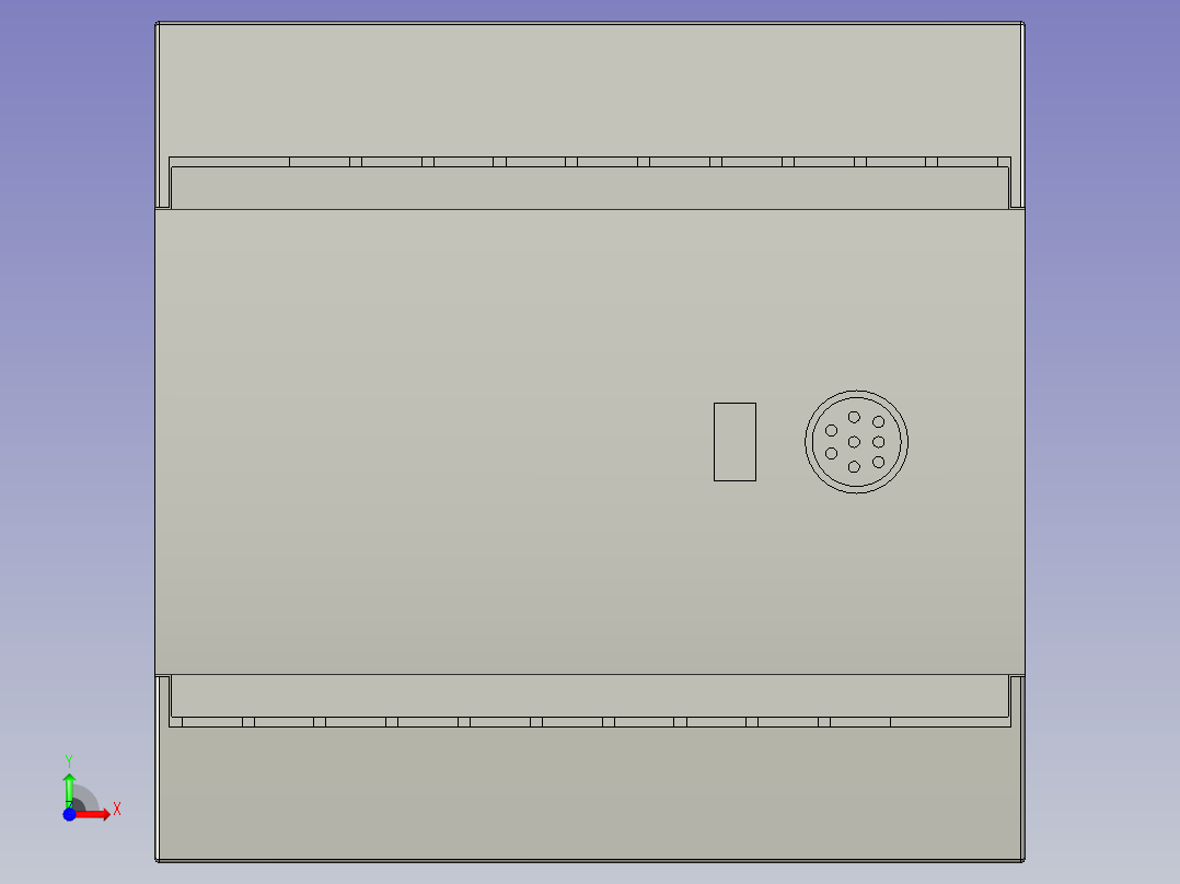 PLC主机汇川H1U-1410MR-XP前视图